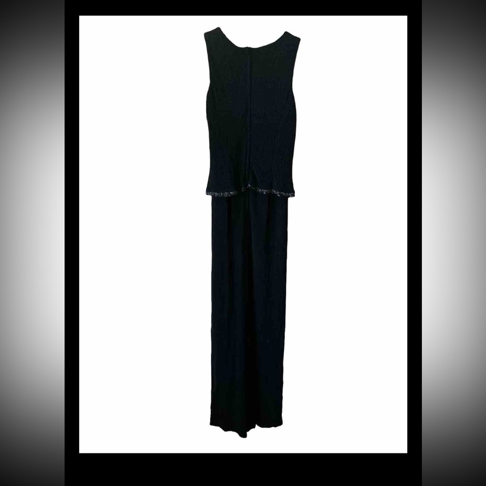 Scott McClintock Dress Women’s Size 8 Black Sparkle Long Formal Party Vintage